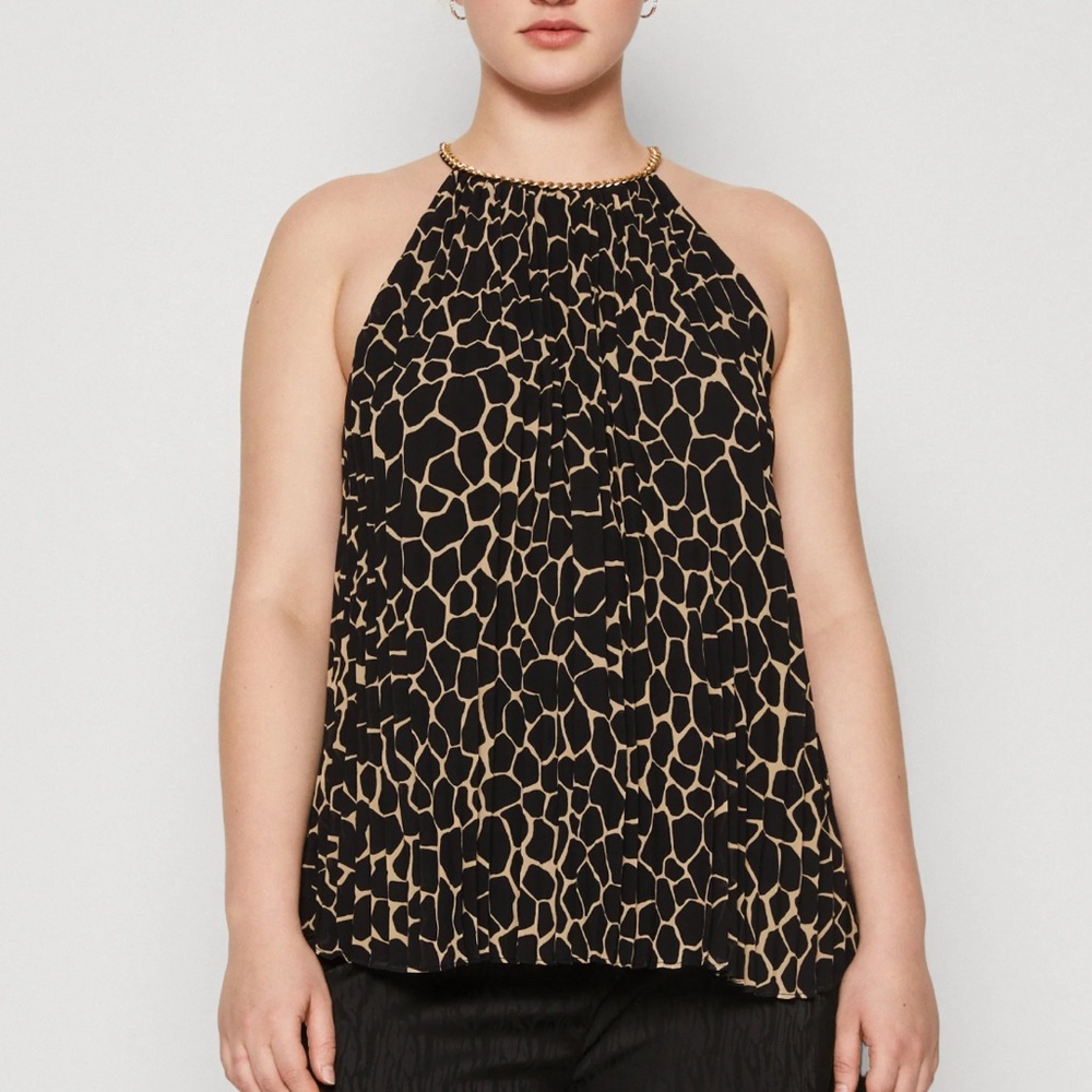 MICHAEL Michael Kors GIRAFFE CHAIN - Blouse petite XS NEW